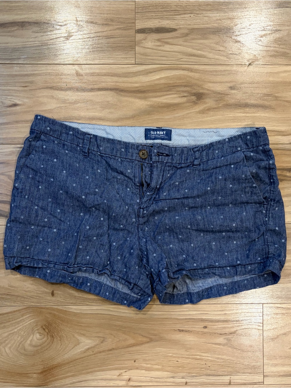 Old Navy Denim/Polk a Dot Shorts 12